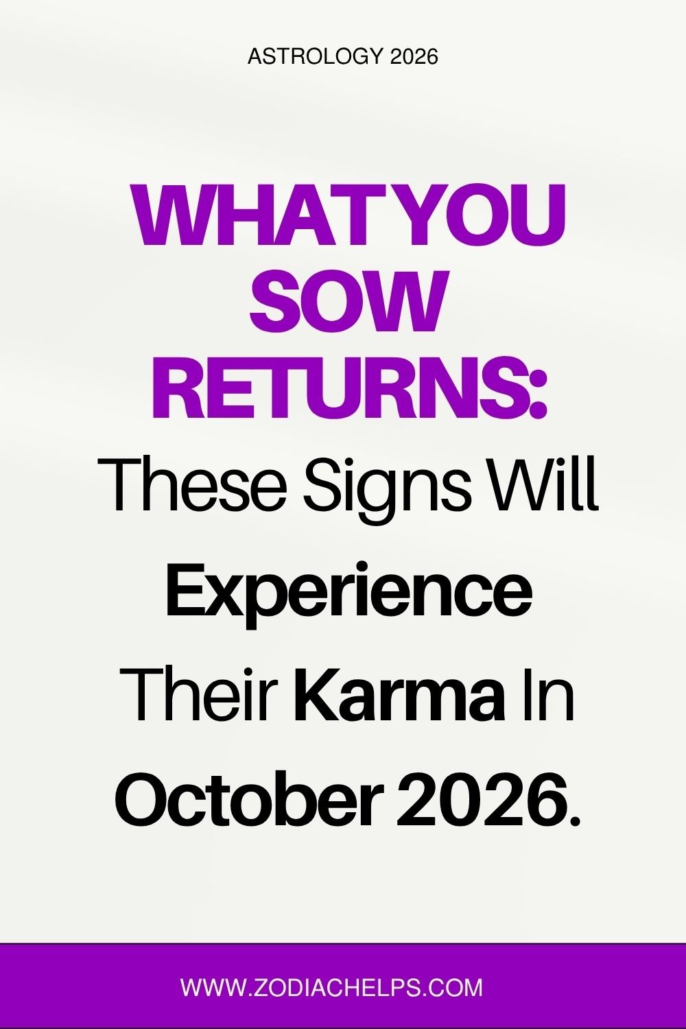 What You Sow Returns: These Signs Will Experience Their Karma In October 2026.