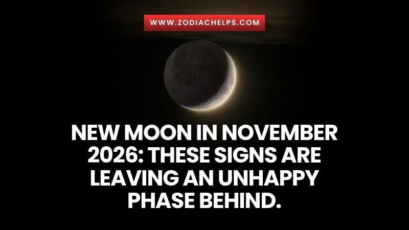 New Moon in November 2026: These Signs Are Leaving an Unhappy Phase Behind.