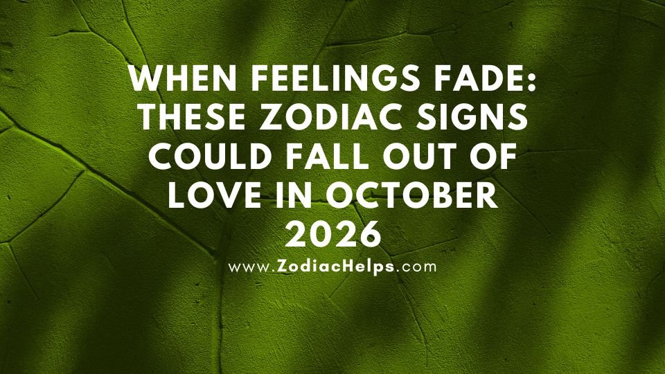 When Feelings Fade: These Signs Could Fall Out Of Love In October 2026