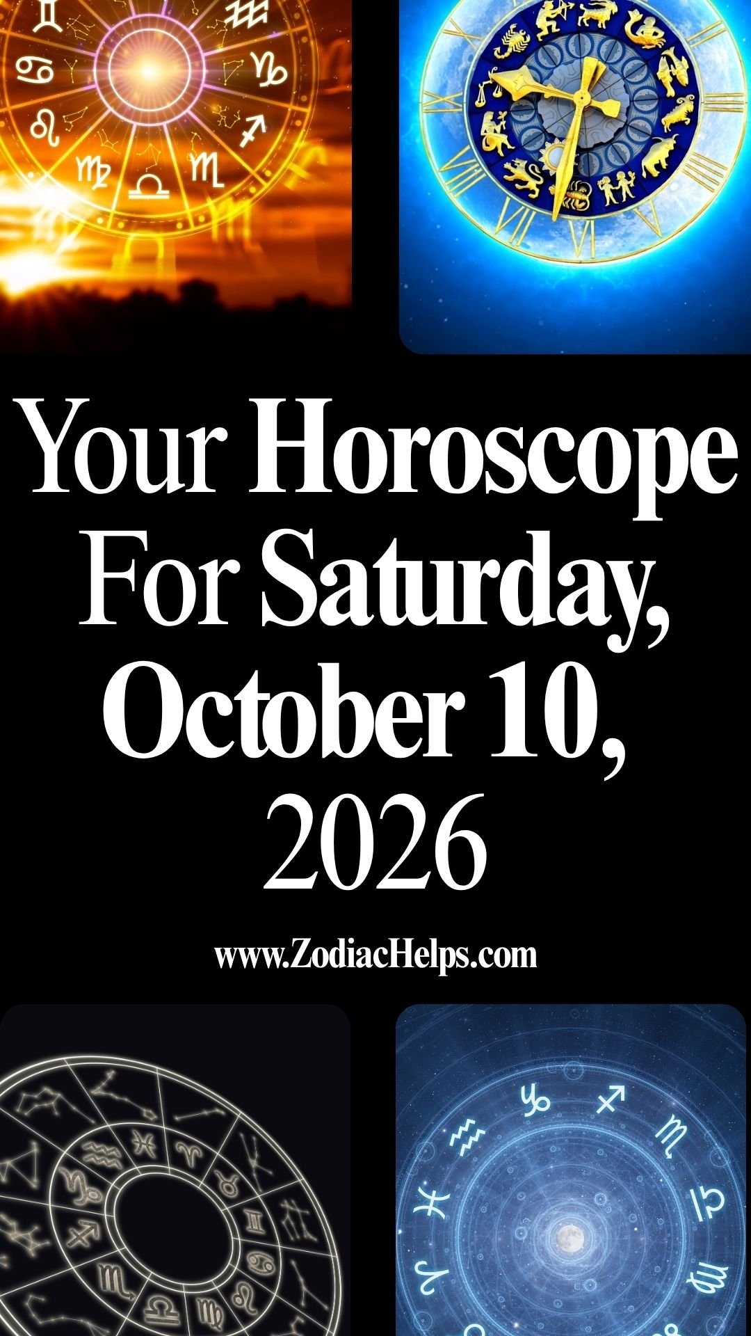 Your Horoscope For Saturday, October 10, 2026